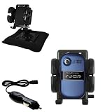 Sony Ericsson z320i Auto Bean Bag Dash Holder with Car Charger - Uses Gomadic TipExchange