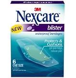 Nexcare BWB-06 Blister Waterproof Bandages, One Size, 6 Count