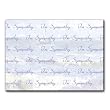 In Sympathy with Seascapes near les Saintes Maries - 5" x 7" Vellum Overlay Greeting Card