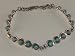 Turquoise Sterling Silver Tennis Bracelet - BR-0067