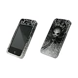 Black Skull Wing Design Hard Cover Crystal Case for Apple iPhone 4 / iPhone ....