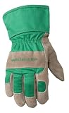 Wells Lamont 952M Suede Leather Palm Safety Cuff, Size 6, Ages 5-8 Kids Glove