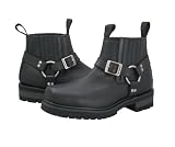 Mens Slip On Harness Engineer Hybrid with Elastic Entry Boots - Size : 10