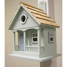 Home Bazaar HB-9030YS Pacific Grove Birdhouse - Yellow With Light Blue by Home Bazaar
