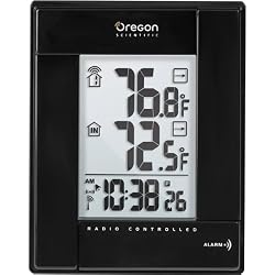 CLOCK RMR 382A/BLRBK IN/OUT THERMO