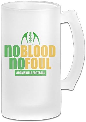 CHEDUCEA MUG No Blood No Foul Adamsville Elementary School Football Grind Beer Glass Mug White