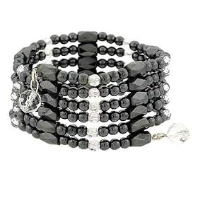 Genuine Hematite Swarovski Crystal Magentic Healing Anklet/ Bracelet/ Necklace