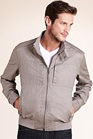 Autograph Pure Cotton Wax Bomber Jacket