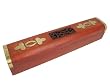 Incense Holder, Ash Catcher Box, Made of Wood, Brass, and Ironwork