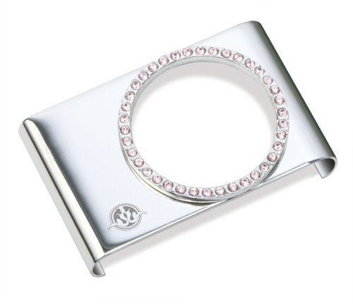 Gilty Couture Silver-plated Bezel Faceplate with Pink Swarovski Crystals for iPod shuffle