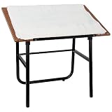 Adjustable Drawing And Drafting Table With Black Frame [NAN-JN-2783-GG] by Drafting Table