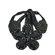 AKT Blooms on Gobi Desert Neckpiece Ash Black