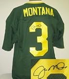 Joe Montana Signed Notre Dame Fighting Irish green custom Jersey