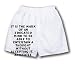 White Boxer Short with It is the mark of an educated mind to be able to entertain a t...