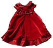 Good Lad Toddler Girl Red Velvet Dress with Matching Doll Dress