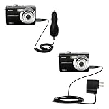 Essential Kit for the Kodak M753 - includes Car and Wall Charger with Rapid Charge Technology - Gomadic Brand w/ TipExchange Technology