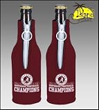 (2) Alabama 2009 National Champions Bottle Suit Koozies