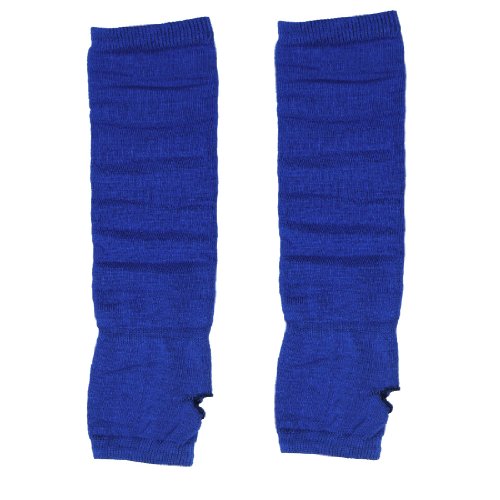 uxcell® Women Lady Elastic Thumbless Fingerless Arm Warmers Gloves Blue