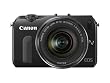Canon EOS M kompakte Systemkamera (18 Megapixel, 7,6 cm (3 Zoll) Display, Full HD, Touch-Display) inkl. EF-M 18-55mm 1:3,5-5,6 IS STM Objektiv und Speedlite 90EX Kit schwarz
