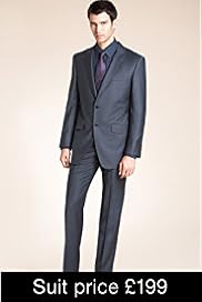 Big & Tall Autograph Occasions Wool Rich 2 Button Jacket