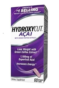 Hydroxycut Brazilian Acai with Green Coffee Extract - 60 Capsules (3 Pack)