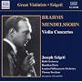 Brahms & Mendelssohn : Concertos Pour Violon