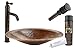Premier Copper Products BSP1_PVOVAL20 Oval Hand Forged Old World Copper Vessel Sink with Single Handle Vessel Faucet, Oil Rubbed Bronze