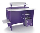 Legare Select 43 Inch Kids Multi-Pack Desk and Cart in Grapes Cream