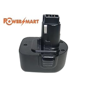 PowerSmart  Ni-Cd 12.00V 1200mAh Black Replacement for BLACK & DECKER CD, FS, HP, KC, PS, Q, TV Series Power Tools Battery Compatible Part Numbers: PS130, PS130A