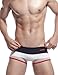 SEOBEAN Mens Low Rise Stripes Trunk Boxer Brief Short Underwear