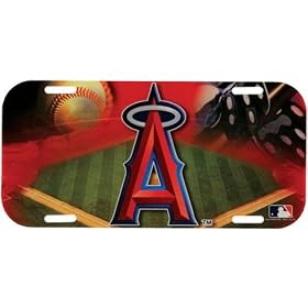 Anaheim Angels - Field High Def License Plate MLB Pro Baseball