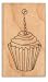 Inkadinkado Wood-Mounted Rubber Stamp Partytime Cupcakes By The Each