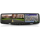 Pyle PLCMDVR7G Car Vehicle HD DVR Swivel Adjustable HD DVR Camera & Mirror Monitor Kit with GPS Navigation