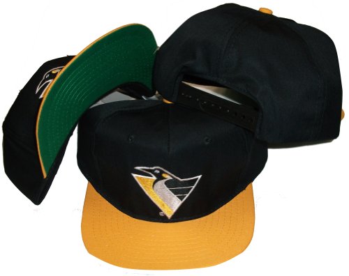 Pittsburgh Penguins Two Tone Snapback Adjustable Snap Back Hat / Cap