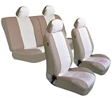 Univerisal Car Seat Cover Full Set Leather Pu-001 Beige