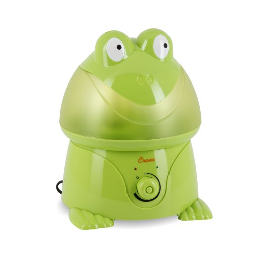 Crane Adorable 1 Gallon Cool Mist Humidifier, Frog Shape