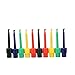 Vktech 10pcs Large Size Round Single Hook Clip Test Probe for Electronic Testing