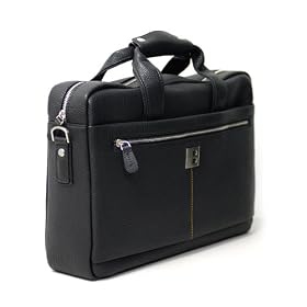 Luxurious Executive Faux Leather Briefcase Bag for Samsung X460-44P 14.1-Inch Laptop