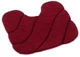 Bolero von Rhomtuft 195112880 Badteppich abgerundet mit Ausschnitt Bolero 55 x 60 cm bordeaux
