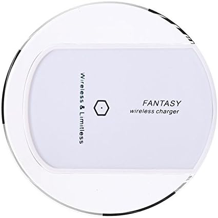 Wireless Charger, Coolfunny Qi Fast Wireless Charging Pad for Galaxy S7 edge Galaxy S6 Note 5 S6 Edge Plus S6 Edge LG G5 Nexus 4/5/6 and All Qi-Enabled Devices (White1)