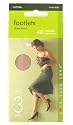 Womens Natural Footsies Shoe Liners - Natural - UK 1-1