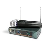 wireless microphones Nady DKW DUO HT P R VHF Dual Receiver Handheld Microphone System Electronics wireless microphones
