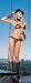 3Pc. Sheer Ruffle Bra Top, Full Back Sheer Panty W/ Side