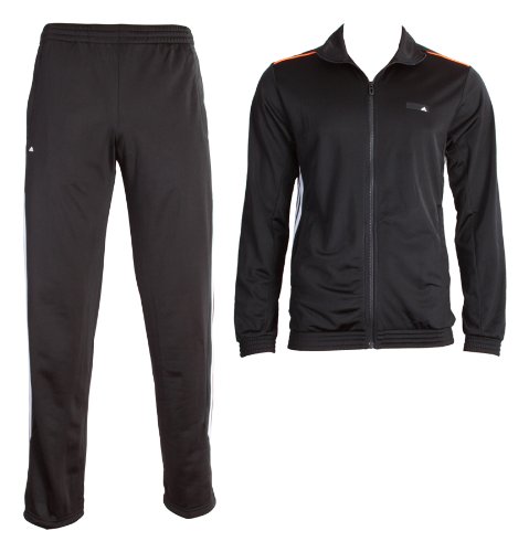 adidas poly tracksuit mens