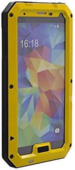 Nancy's Shop Waterproof Cover Case for Samsung Galaxy S5 Sv, Extreme Luxury Waterproof/shockproof/dustproof Aluminum Metal Corning Gorilla Glass Heavy Duty Protection Hard Cover Skin Case for Samsung Galaxy Samsung Galaxy S5 (1-yellow Nancy's Shop Aluminum Metal Waterproof Case Cover)