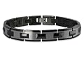 Black Tungsten Carbide Men's Link Bracelet (Length 7