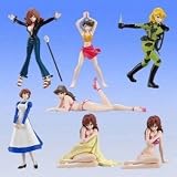 Lupin The 3rd Mine Fujiko Gashapon Collection 6 Figure Set