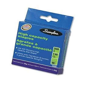 Swingline 35550 - High-Capacity Staples, 3/8 Inch Leg Length, 2500/Box-SWI35550