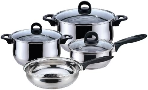 Priminute Bohemia Stainless Steel 7 pieces Cookware Set