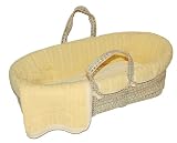 Tadpoles 5 Pc. Cable Knit Moses Basket Set- Yellow